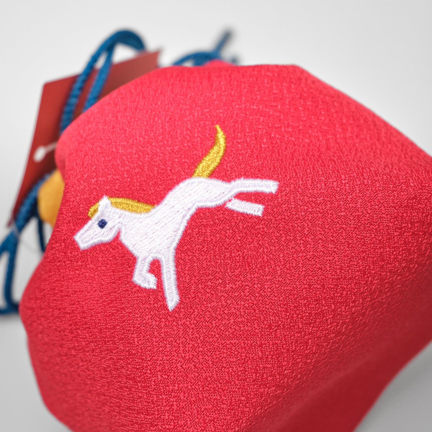 Japanese Enfuku Kinchaku Drawstring Pouch - Zodiac Horse
