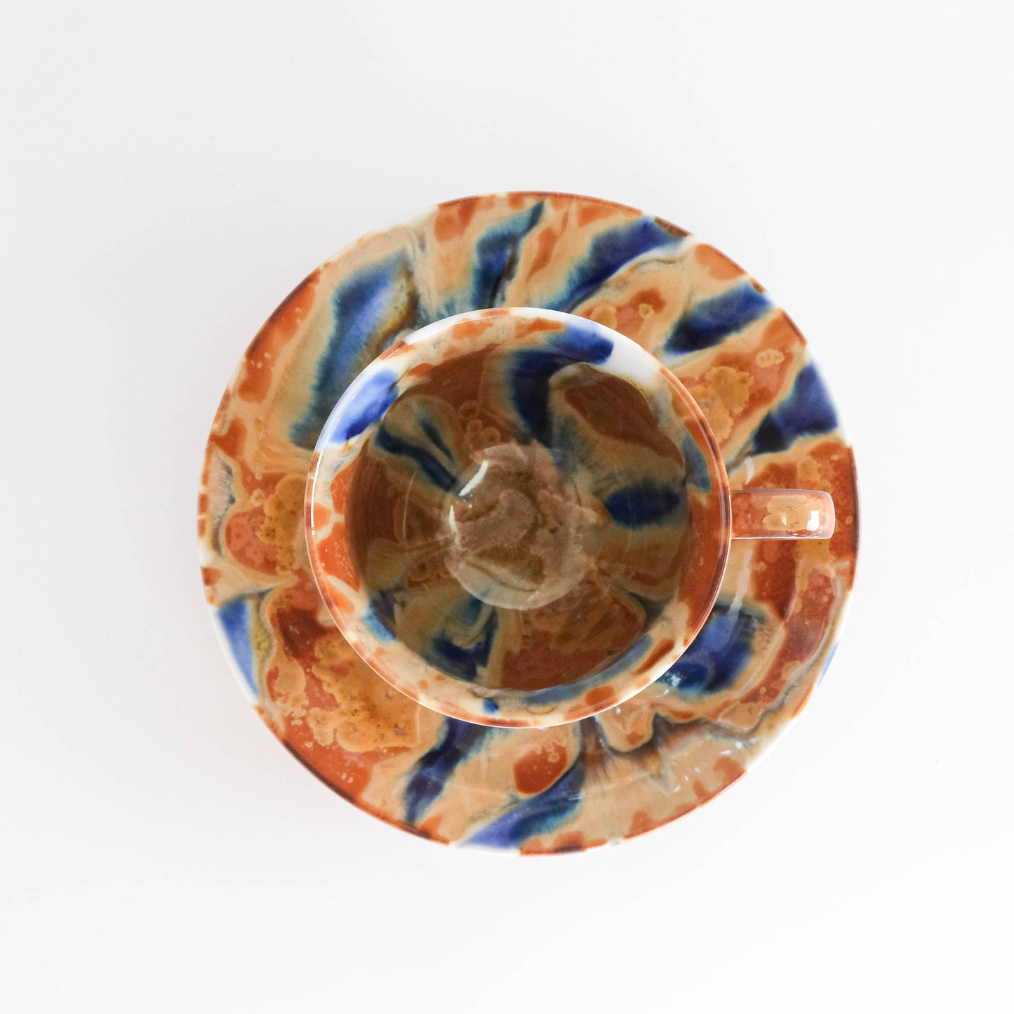 Arita Ware “Kirameki” Coffee Cup & Saucer by Kusuo Baba