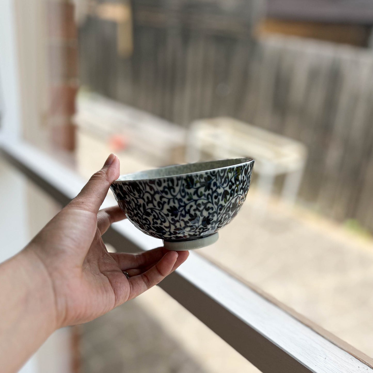 Mashiko Small Rice Bowl 13cm - Arabesque