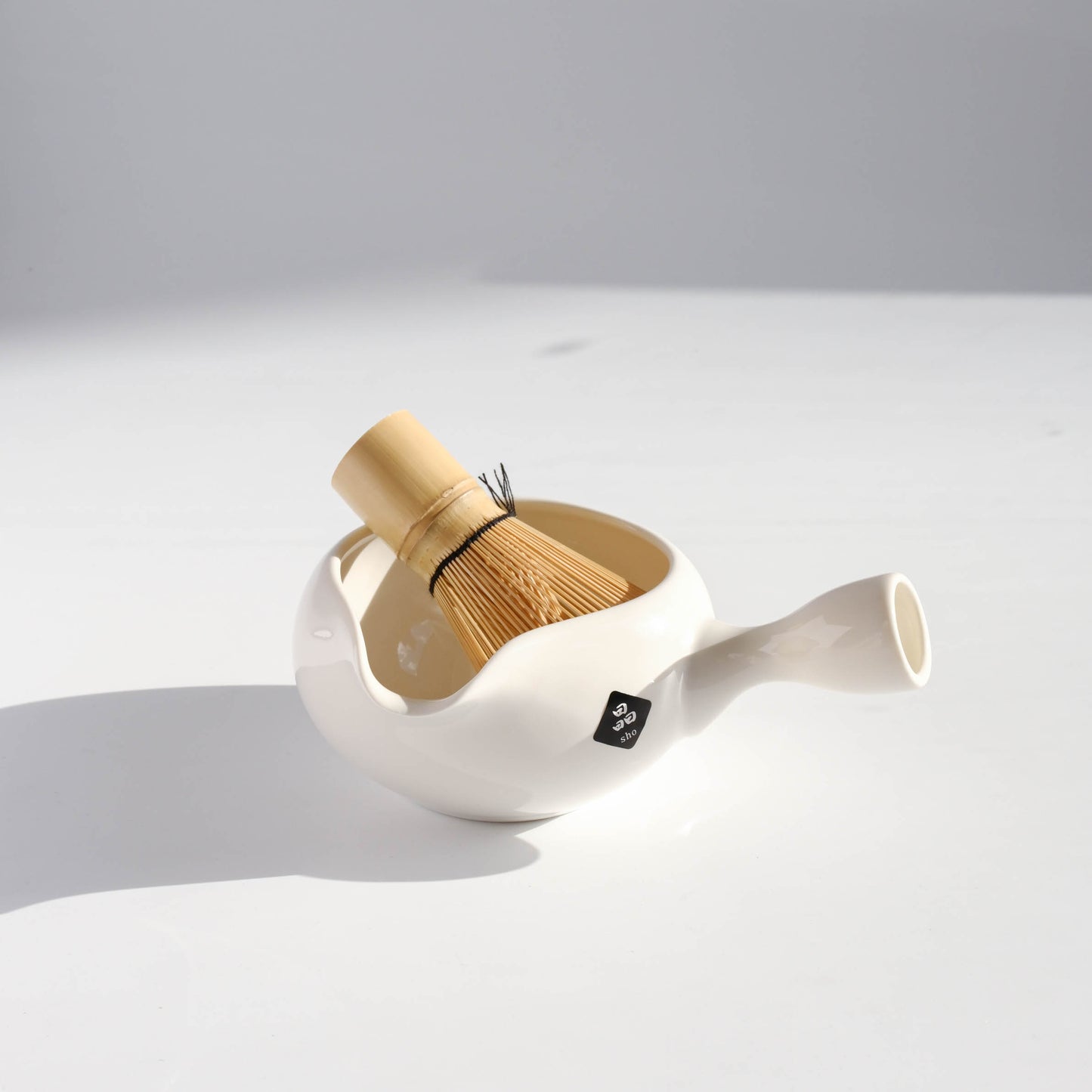 Yuzamashi Matcha Bowl - White Gloss by Shoko-en