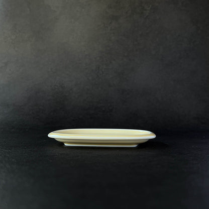 Miyama Crust Sauce Soap Dish Rectangle 11.5cm - Yellow / Blue