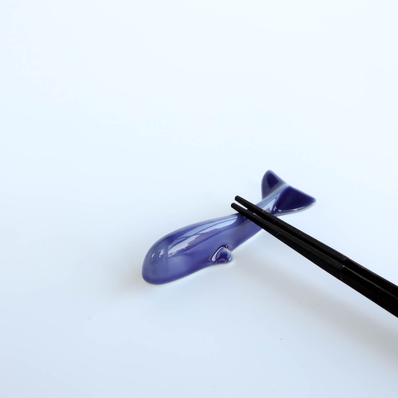 Miyama Chopstick Rest - Indigo Whale