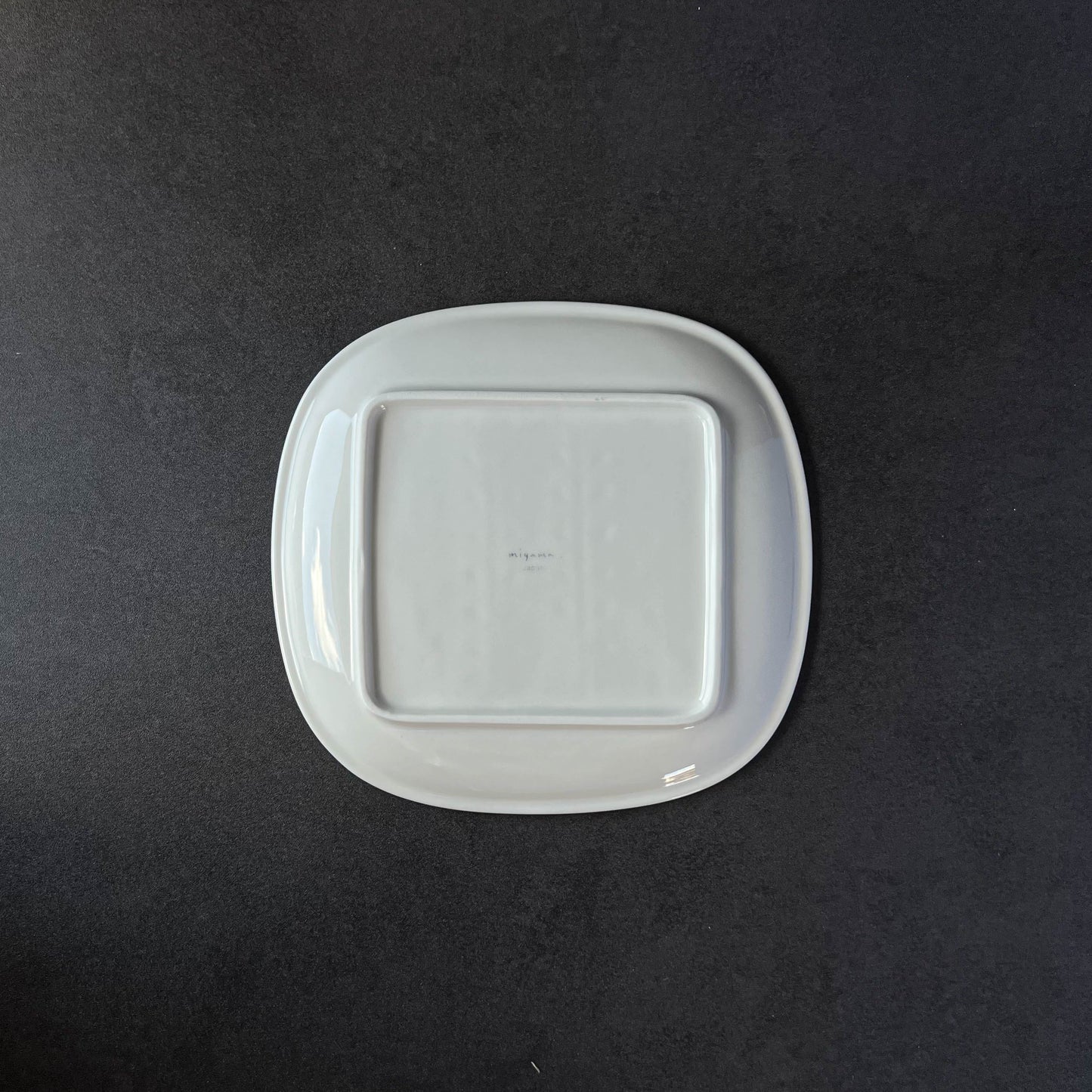 Miyama Crust Toast Serving Plate 19cm - Ivory / Brown