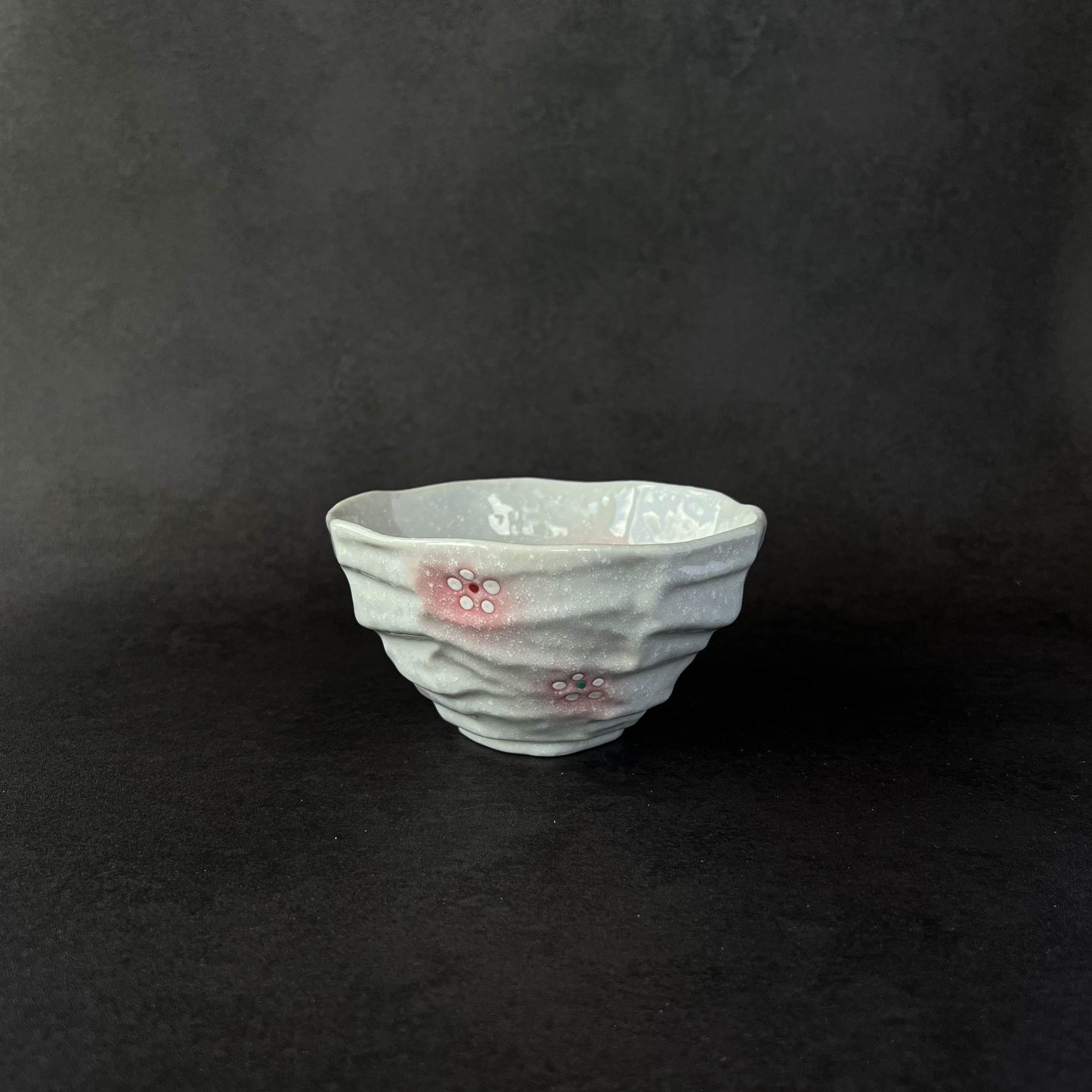 Octagonal Small Rice Bowl 14cm - Arabesque / Cherry Blossom