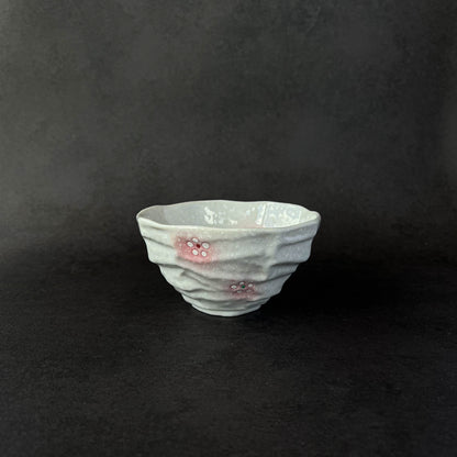 Octagonal Small Rice Bowl 14cm - Arabesque / Cherry Blossom