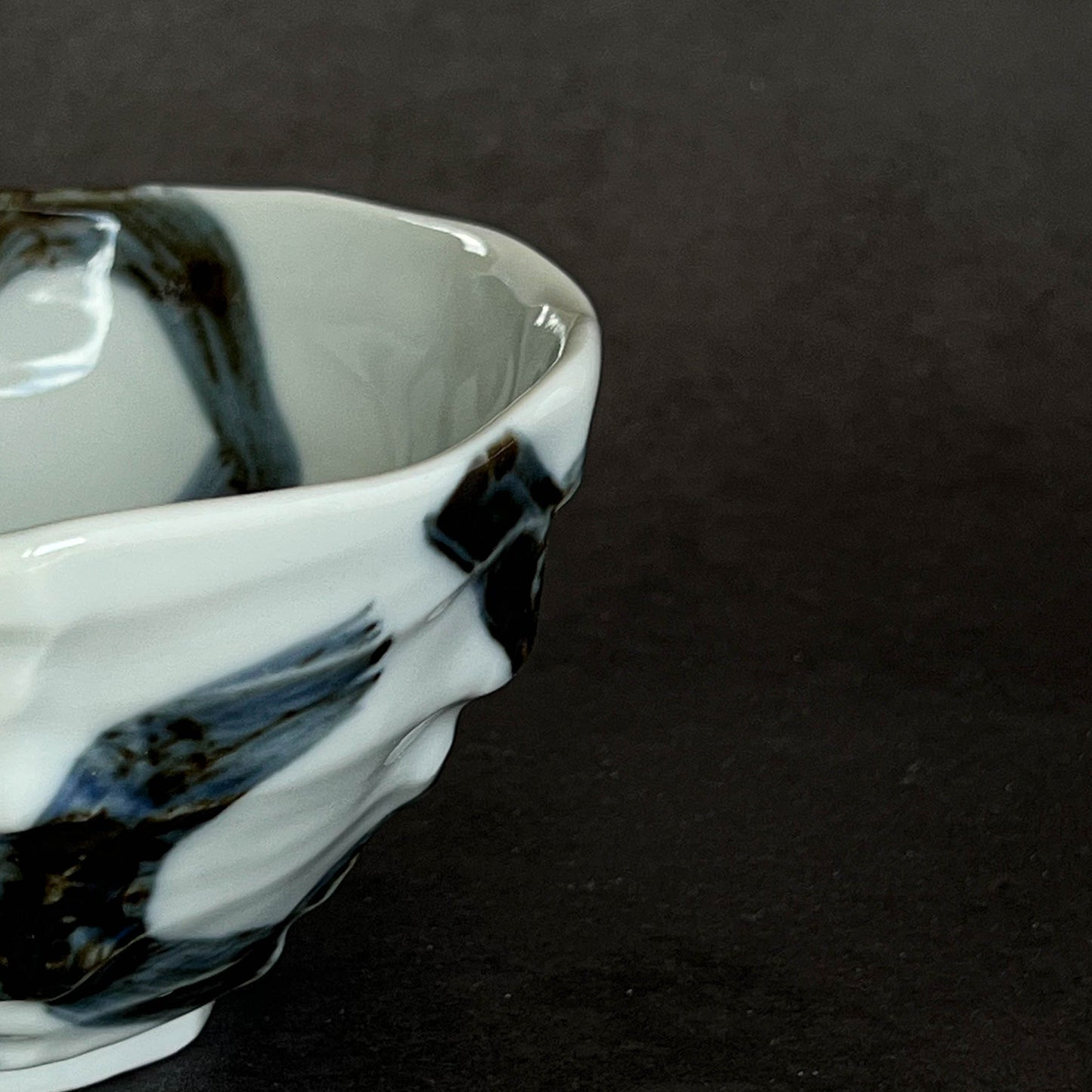 Octagonal Small Rice Bowl 14cm - Arabesque / Cherry Blossom