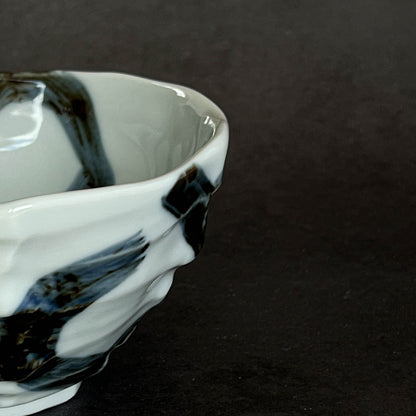 Octagonal Small Rice Bowl 14cm - Arabesque / Cherry Blossom