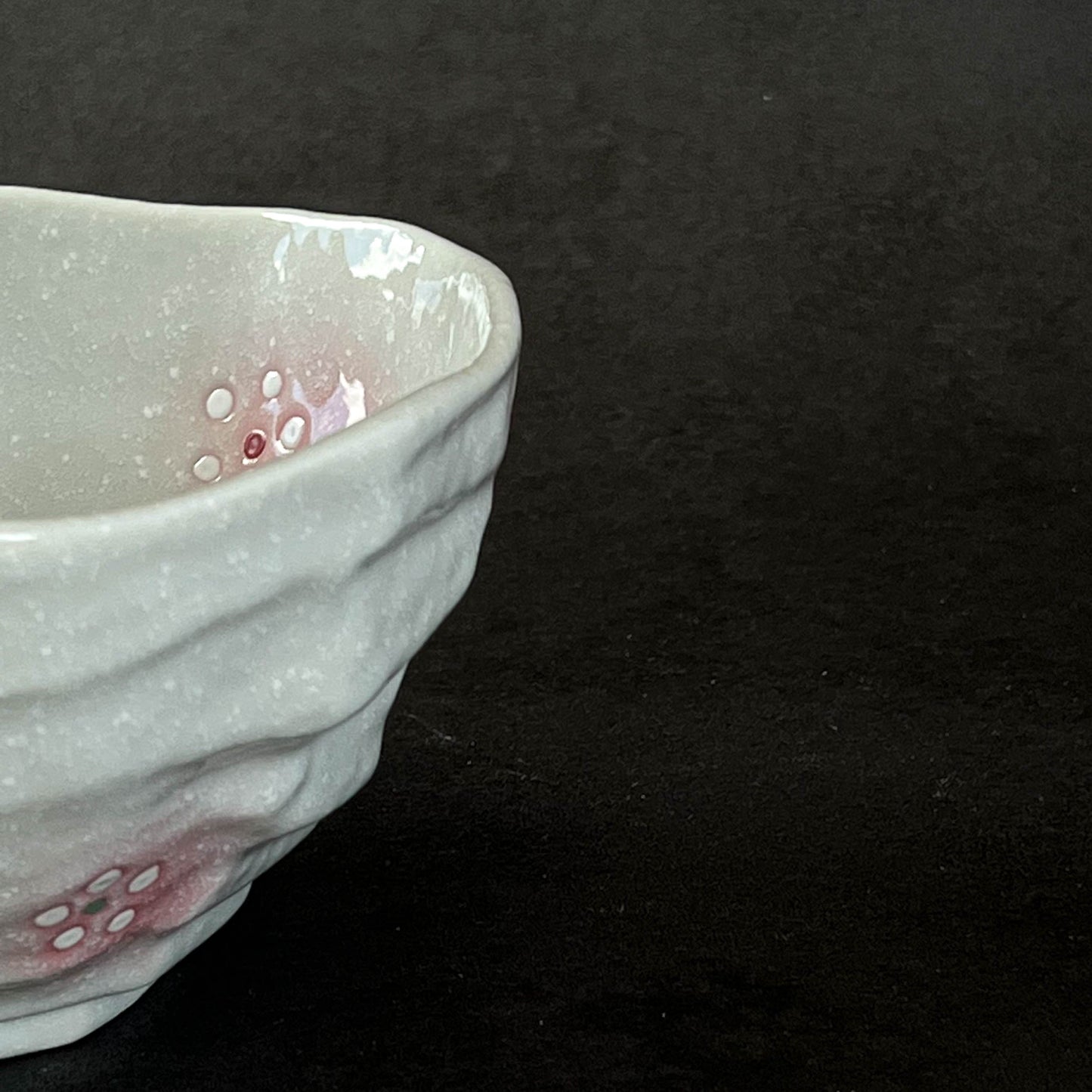 Octagonal Small Rice Bowl 14cm - Arabesque / Cherry Blossom