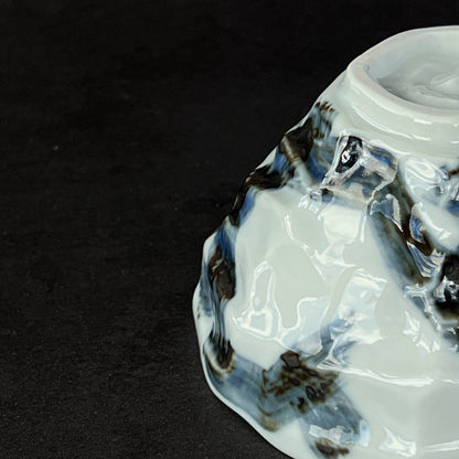Octagonal Small Rice Bowl 14cm - Arabesque / Cherry Blossom