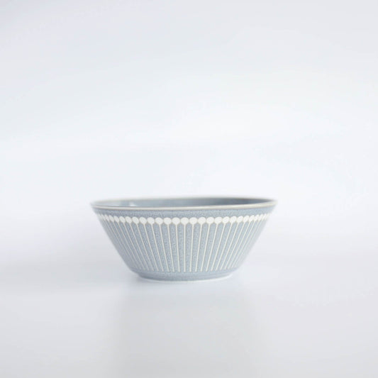 ALBEE Julienne Grass Pattern Bowl 16cm - Navy / Beige / Grey