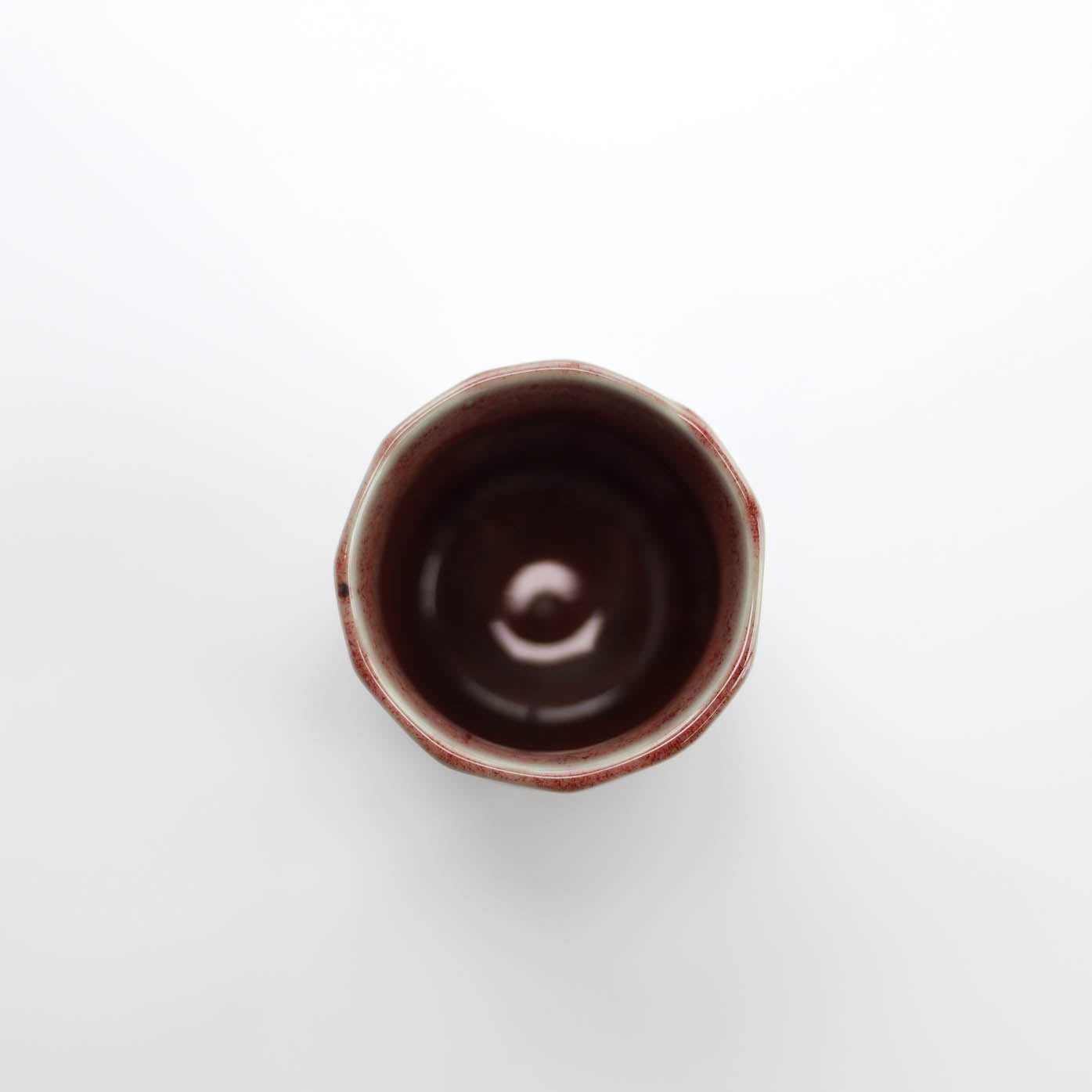 Cinnabar Sogi Japanese Teacup 180ml - Grey Red