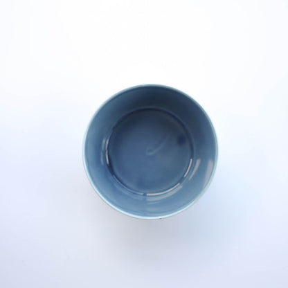 LINTU Plantaree Bowl with Non Wrap Lid 13cm - Blue / Aqua / White