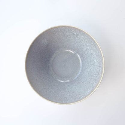 ALBEE Julienne Grass Pattern Ramen Noodle Large Bowl 21cm - Navy / Beige / Grey