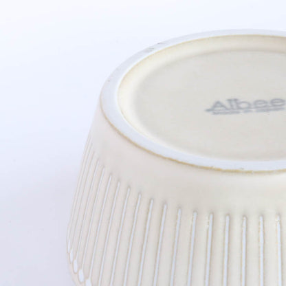 ALBEE Julienne Grass Pattern Bowl with Non Wrap Lid 13cm - Navy / Beige / Grey