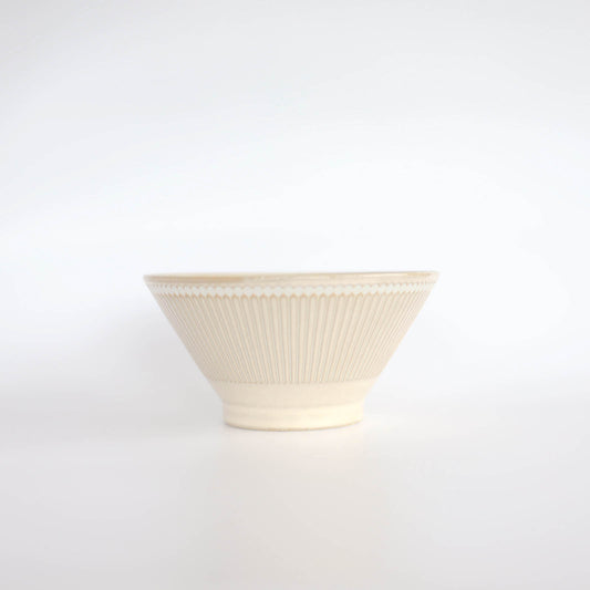 ALBEE Julienne Grass Pattern Ramen Noodle Large Bowl 18cm - Navy / Beige / Grey