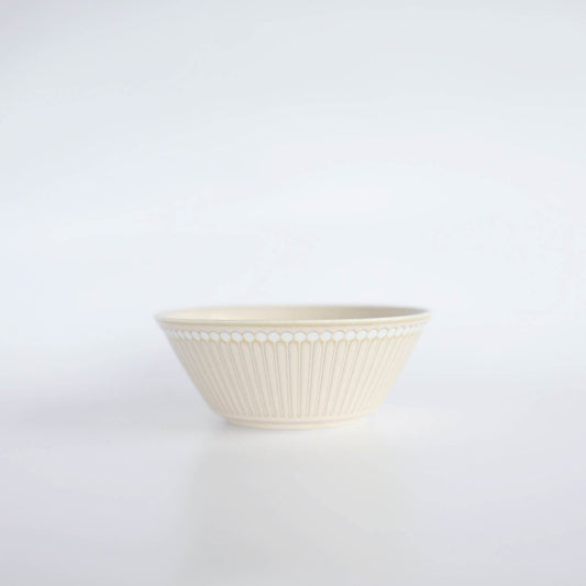 ALBEE Julienne Grass Pattern Bowl 16cm - Navy / Beige / Grey