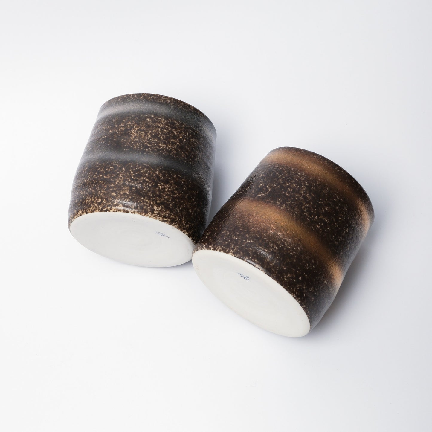 Rinka Arita Ware Japanese Whisky Cup Pair – Silver & Bronze