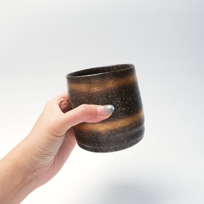 Rinka Arita Ware Japanese Whisky Cup Pair – Silver & Bronze