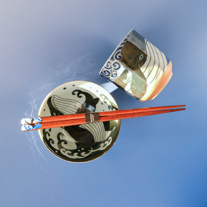 Sushi Tea Cup 280ml - Shiranami Whale