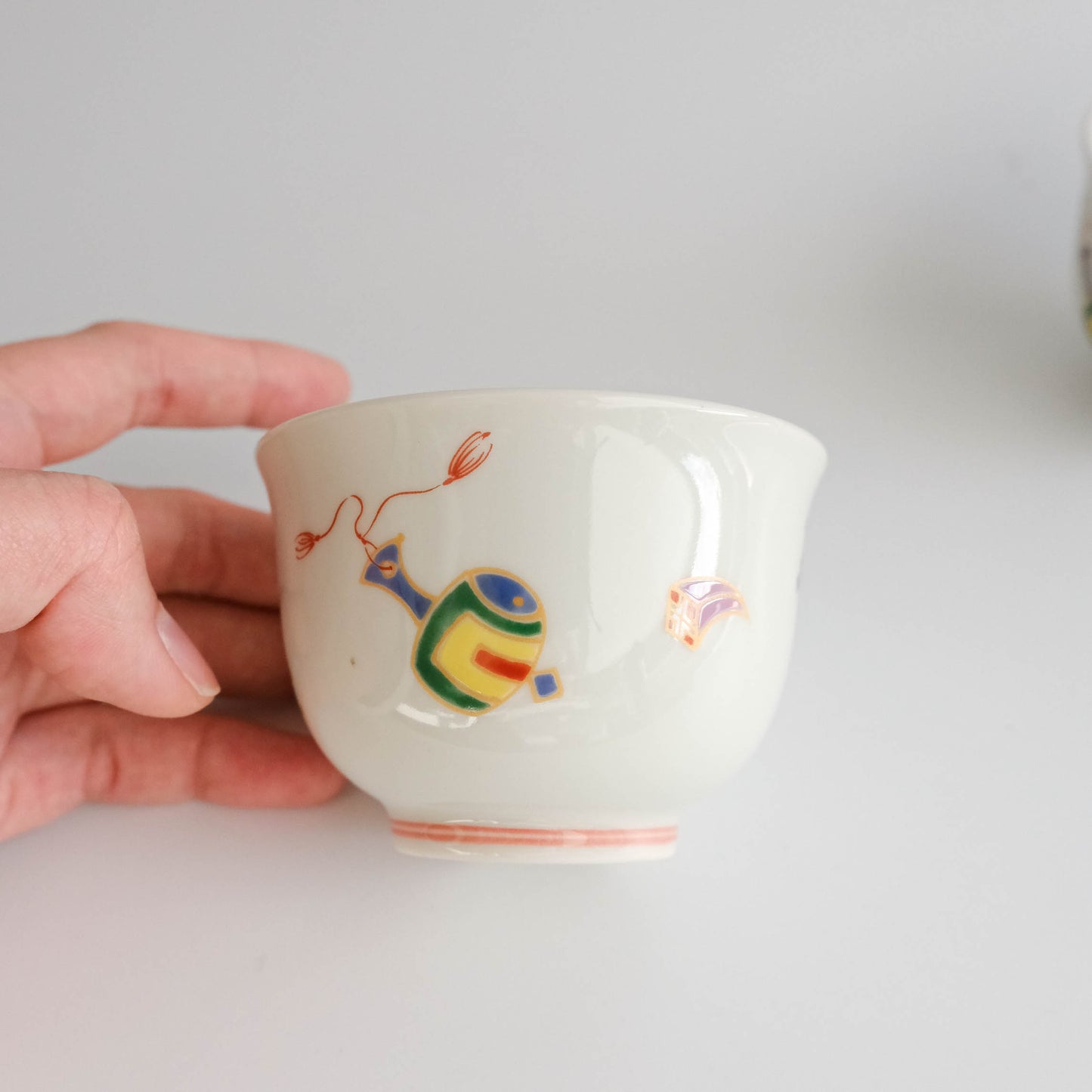 Arita ware Teapot and Teacups Set (Wooden Box) - Fortune