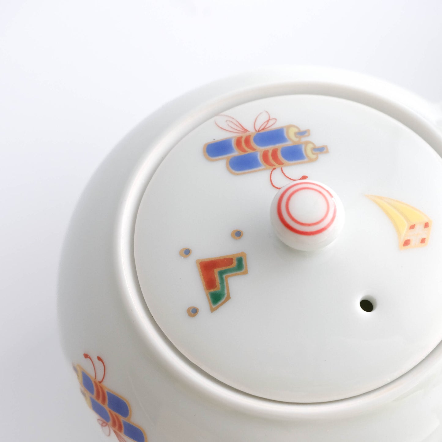 Arita ware Teapot and Teacups Set (Wooden Box) - Fortune