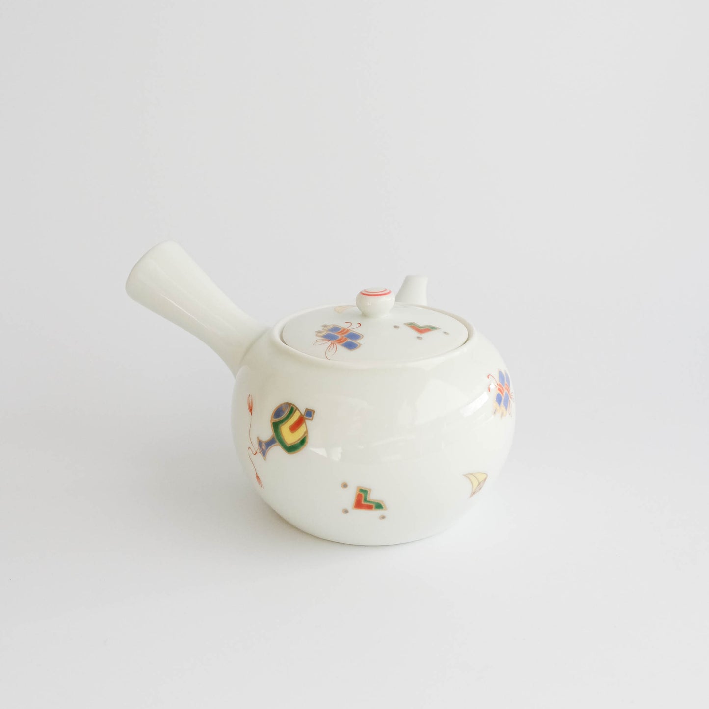 Arita ware Teapot and Teacups Set (Wooden Box) - Fortune