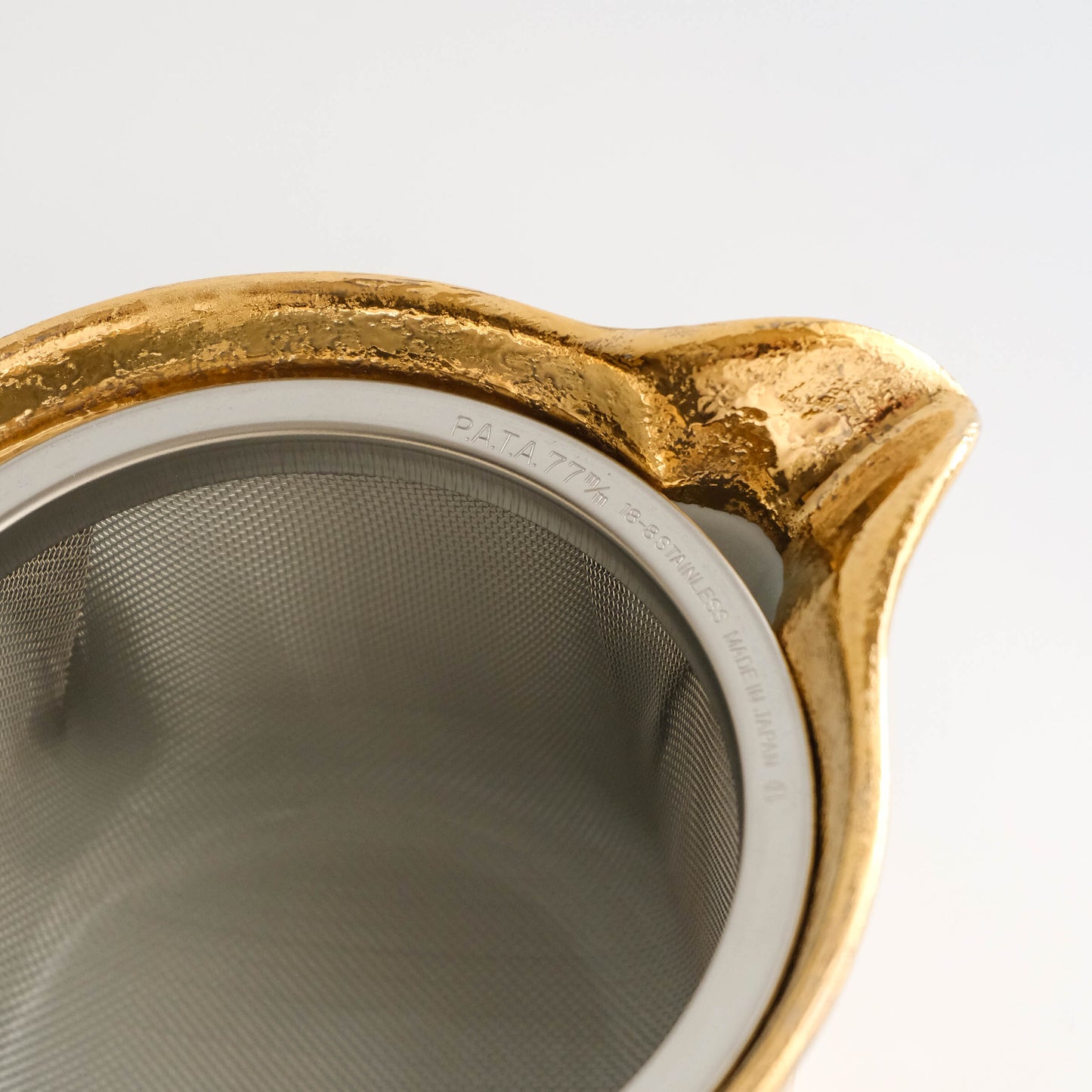 Hasami Ware Handmade Teapot and Teacups Set - Gold Glazed