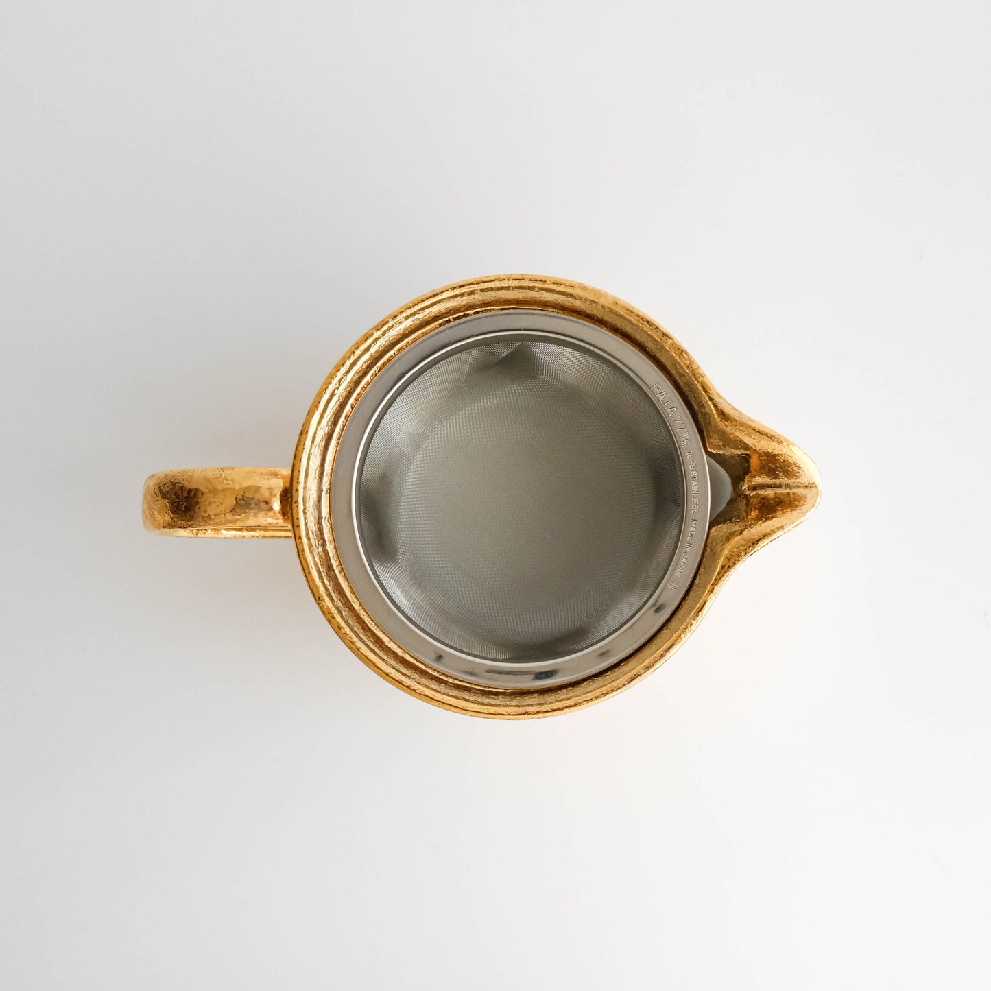 Hasami Ware Handmade Teapot and Teacups Set - Gold Glazed