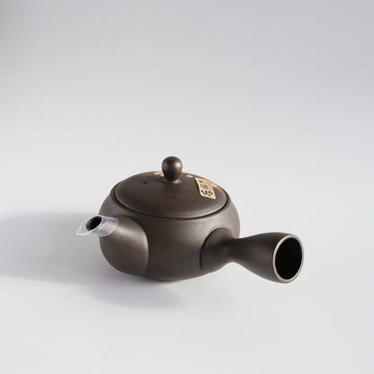 Tokoname-ware Teapot - Black Gold Sakura 280cc