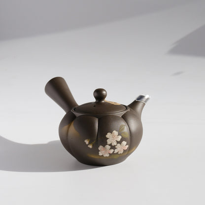 Tokoname-ware Teapot - Black Sakura 230cc