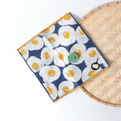 GuuGuu Imabari Towel Handkerchief 23cm - Fried Egg