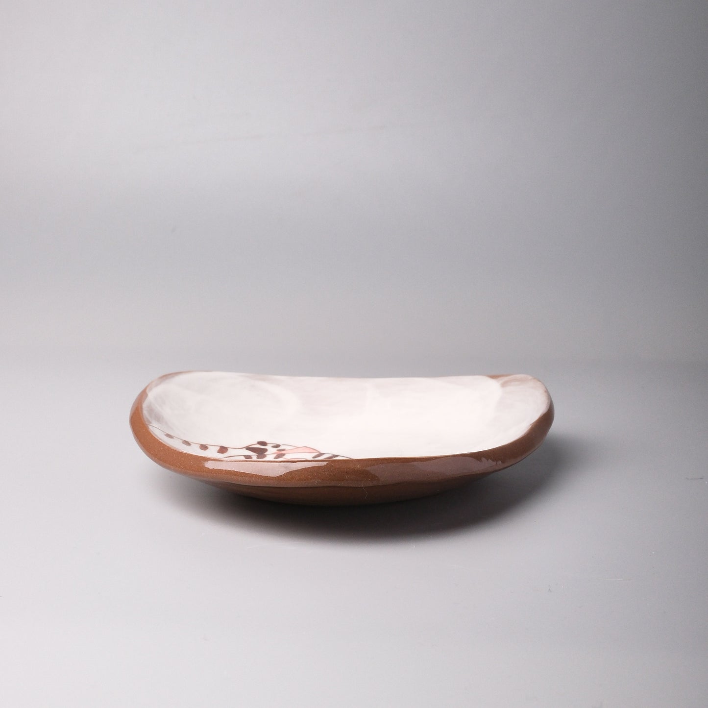 Hasami Ware Hand Painted Triangle Plate - Good Friend Cat