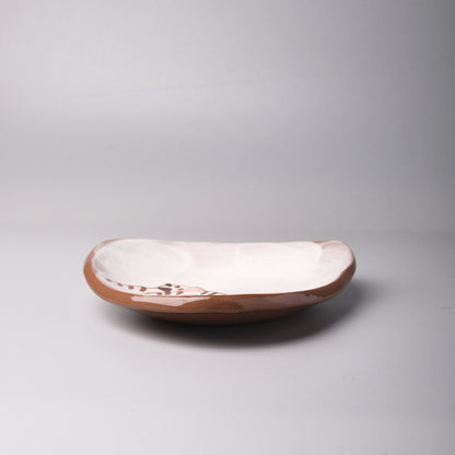 Hasami Ware Hand Painted Triangle Plate - Good Friend Cat
