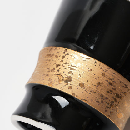 Wazan Wabi Hasami Ware Japanese Whisky Cup – Black & Gold