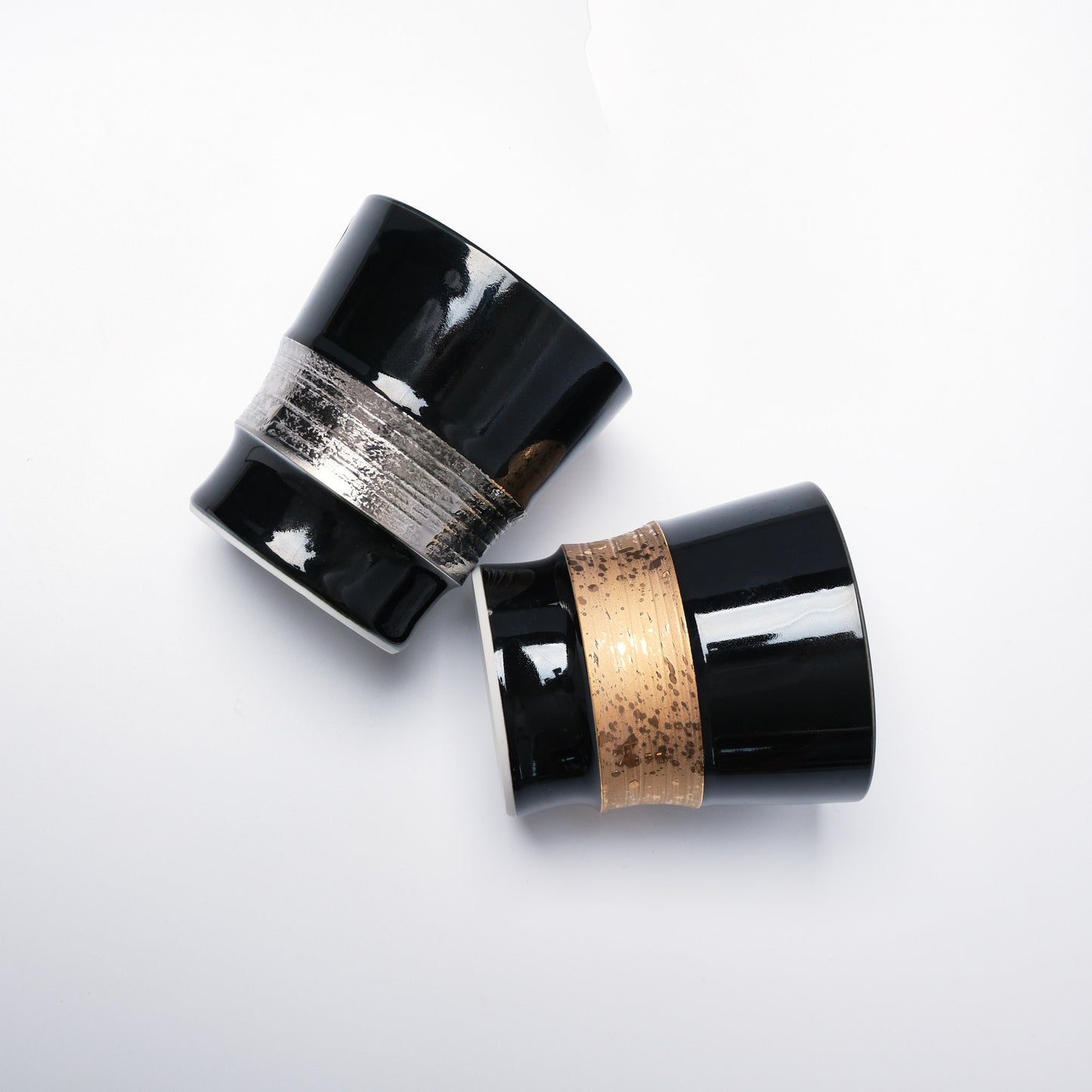 Wazan Wabi Hasami Ware Japanese Whisky Cup – Black & Gold