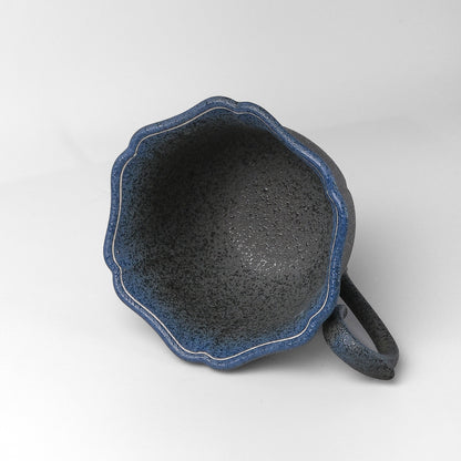 Yakishime Arita Ware Coffee Cup & Saucer - Bellflower (Indigo)