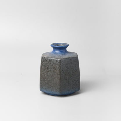 Yakishime Arita Ware Hexagonal Bud Vase - Koi