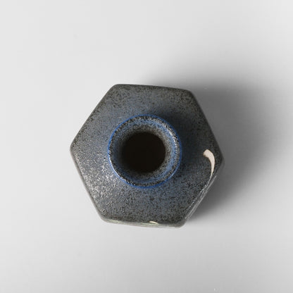 Yakishime Arita Ware Hexagonal Bud Vase - Koi