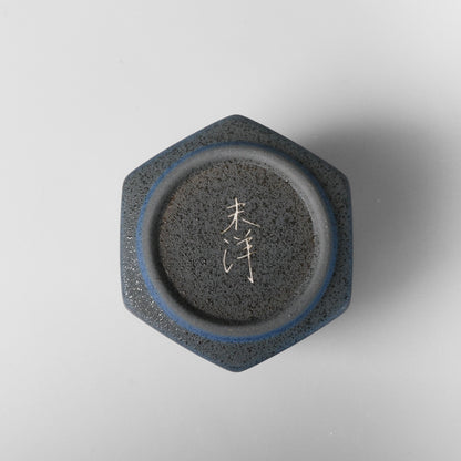 Yakishime Arita Ware Hexagonal Bud Vase - Koi