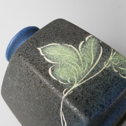 Yakishime Arita Ware Hexagonal Bud Vase - Golden Bloom
