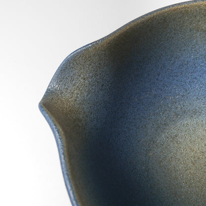 Yakishime Arita Ware Matcha Bowl with Spout and Handle - Koi