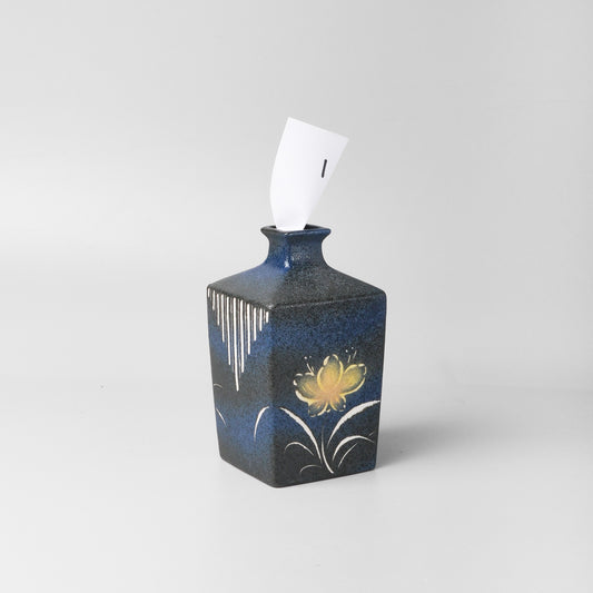 Yakishime Arita Ware Square Bud Vase - Yoka