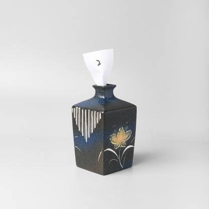 Yakishime Arita Ware Square Bud Vase - Yoka