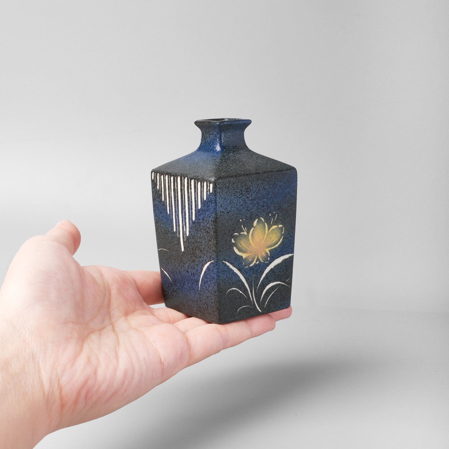 Yakishime Arita Ware Square Bud Vase - Yoka