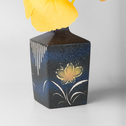 Yakishime Arita Ware Square Bud Vase - Yoka