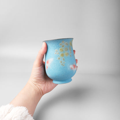 Yakishime Japanese Yunomi Teacup - Koi (Large)