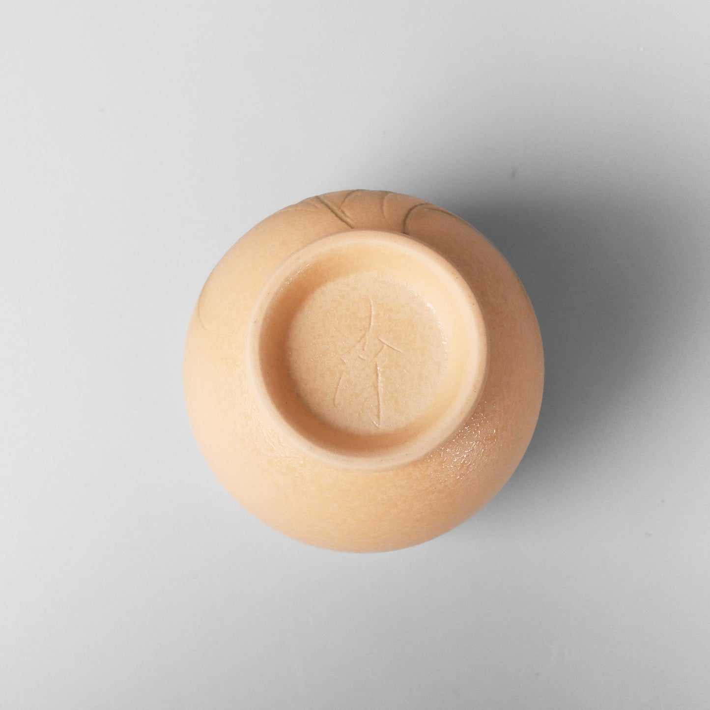 Yakishime Japanese Yunomi Teacup - Pink Wheat (Small)