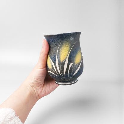 Yakishime Japanese Yunomi Teacup - Rice (Large)