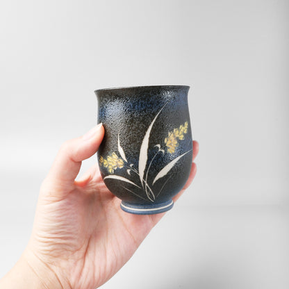 Yakishime Japanese Yunomi Teacup - Rice (Small)