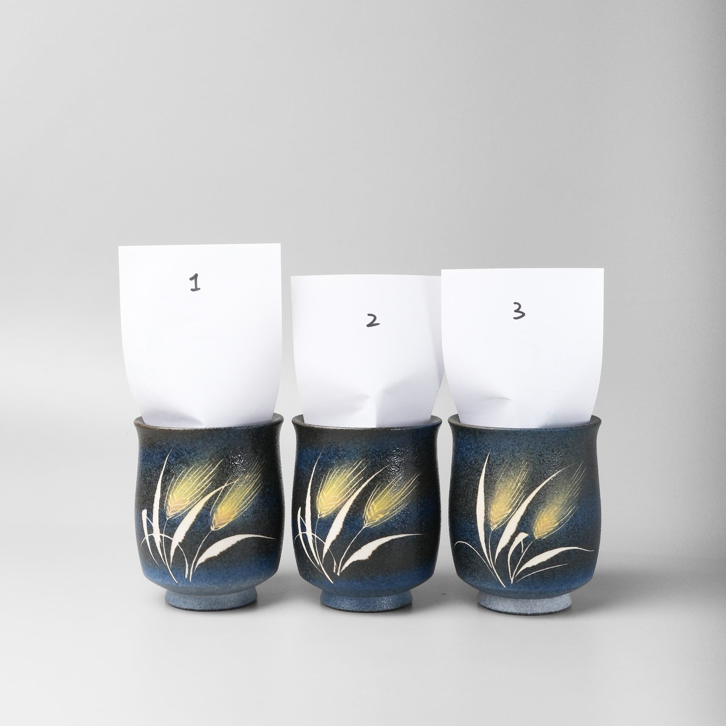 Yakishime Japanese Yunomi Teacup - Wheat (Small)